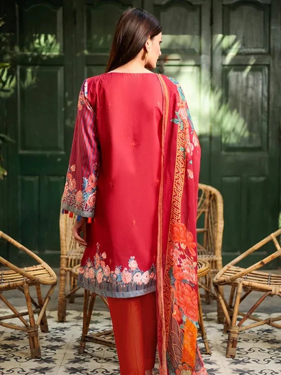 Threads of Summer Lawn Collection 2025 (Orient-020-Red)