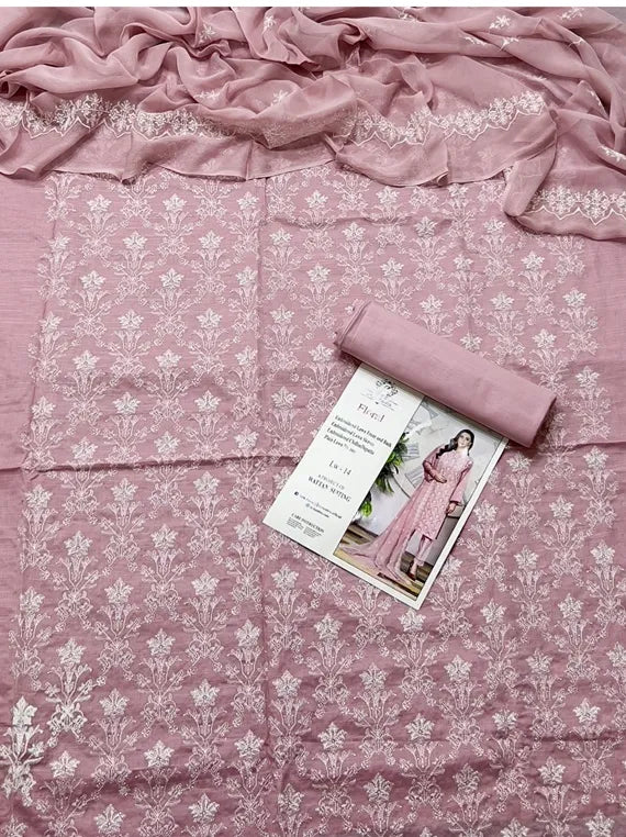 Three Piece Embroidered Lawn Collection 2024 (24DA63-13)