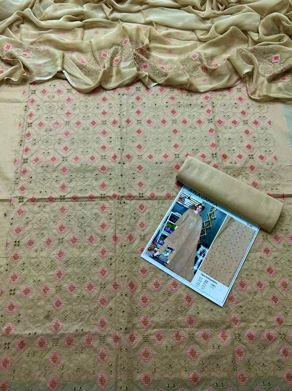 Three Piece Embroidered Lawn Collection 2024 (24DA63-20)