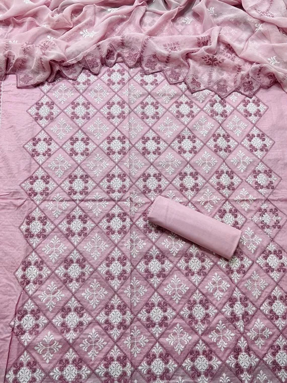 Three Piece Embroidered Lawn Collection 2024 (24DA63-25)