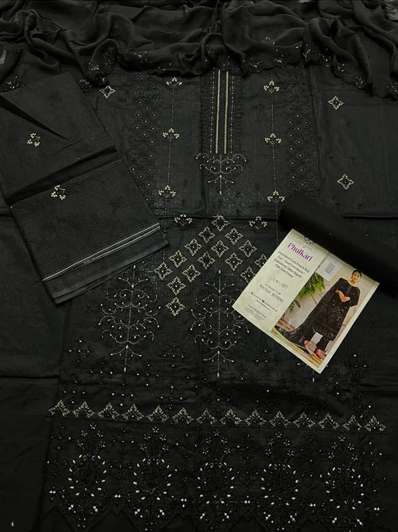 Three Piece Embroidered Lawn Collection 2024 (24DA63-7)