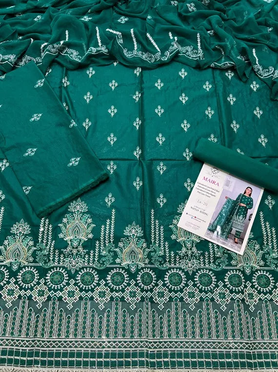 Three Piece Embroidered Lawn Collection 2024 (24DA63-8)