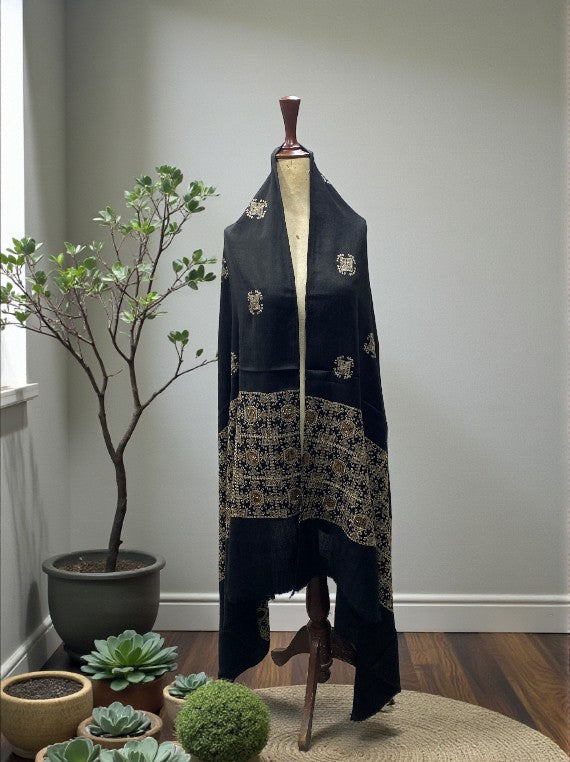 Ultra Soft Embroidery Tila Work Wool Shawl Edit 2025 DS2514 (25DS14-03)