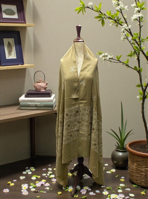 Ultra Soft Embroidery Tila Work Wool Shawl Edit 2025 DS2514 (25DS14-05)