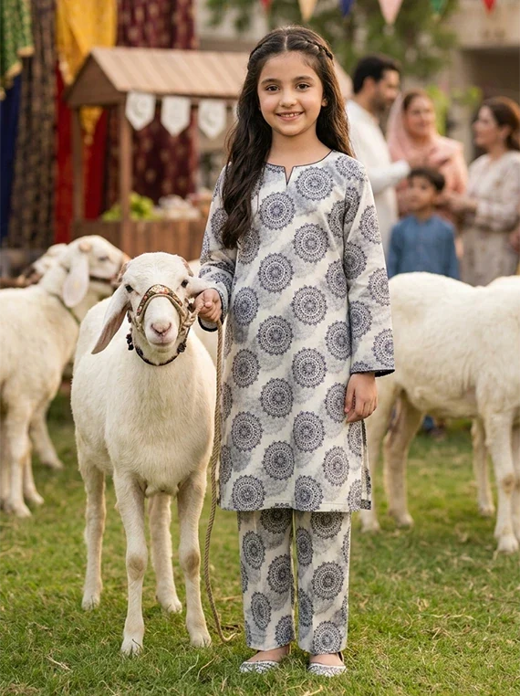 Unstitch Baby Girl EID Printed Lawn Edit 26 Vol-FA44 (D-01)
