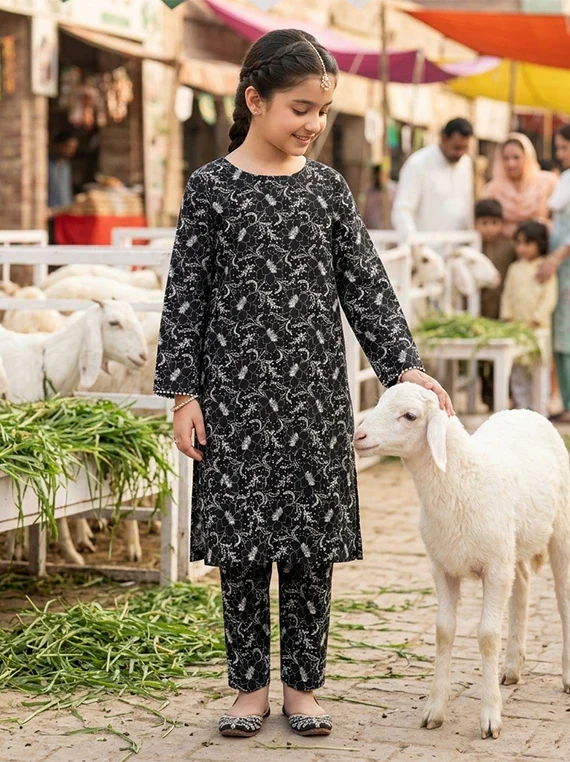 Unstitch Baby Girl EID Printed Lawn Edit 26 Vol-FA44 (D-02)