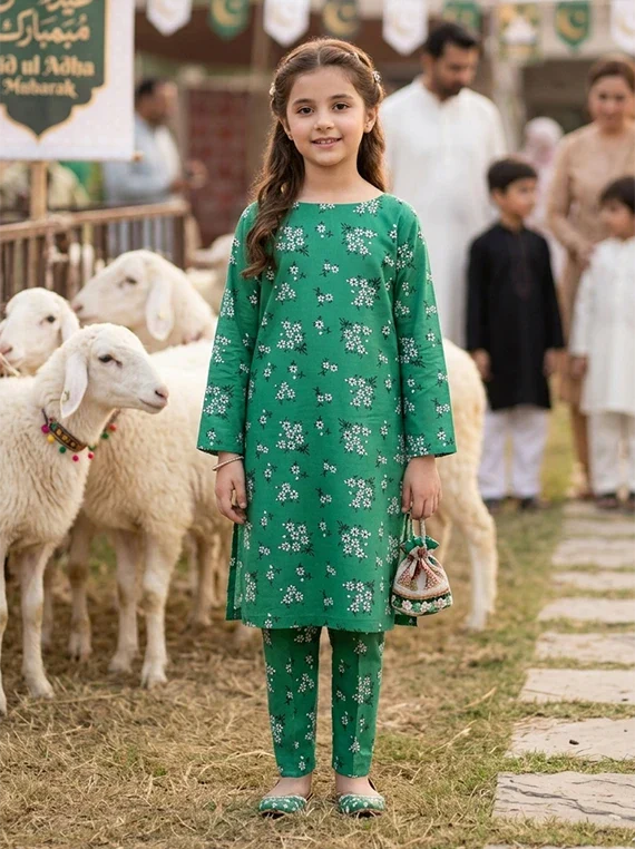 Unstitch Baby Girl EID Printed Lawn Edit 26 Vol-FA44 (D-05)