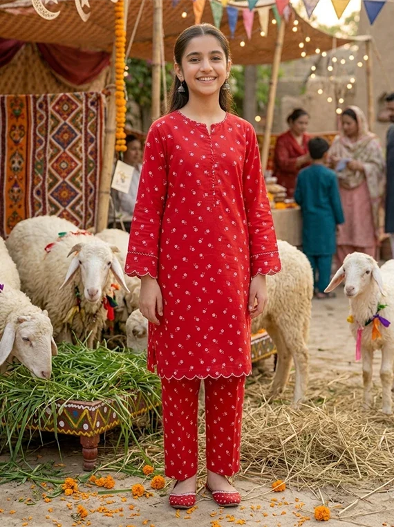 Unstitch Baby Girl EID Printed Lawn Edit 26 Vol-FA44 (D-08)