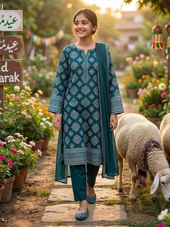 Unstitch Baby Girl EID Printed Lawn Edit 26 Vol-FA44 (D-09)