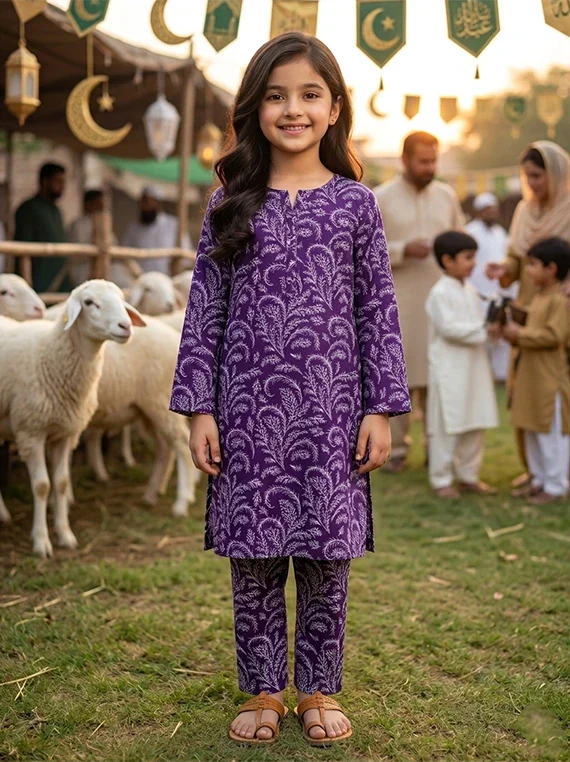 Unstitch Baby Girl EID Printed Lawn Edit 26 Vol-FA44 (D-10)