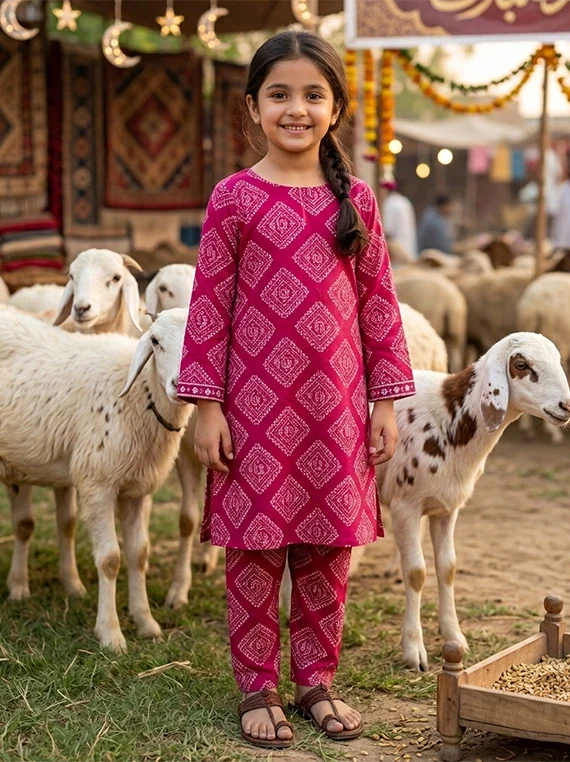Unstitch Baby Girl EID Printed Lawn Edit 26 Vol-FA44 (D-13)