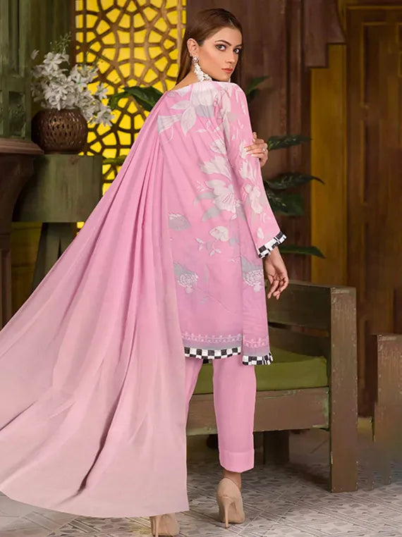 Ushna Premium Lawn Collection 2025 by Riaz Arts (D-02)