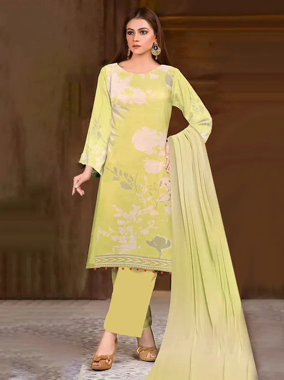 Ushna Premium Lawn Collection 2025 by Riaz Arts (D-04)