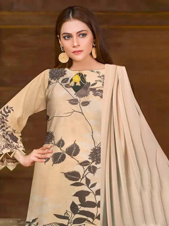 Ushna Premium Lawn Collection 2025 by Riaz Arts (D-08)