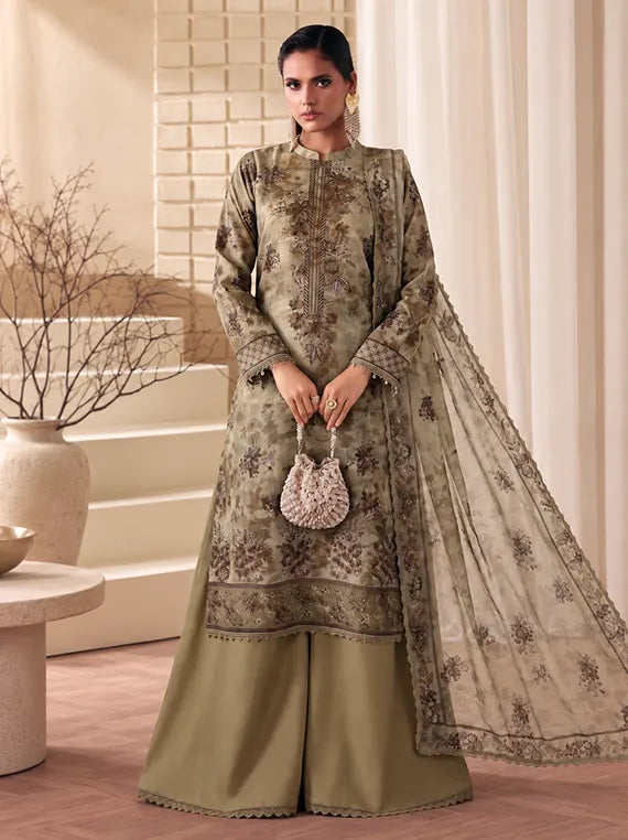 VIRSA by Azam Arts Viscose Embroidered Unstitched Collection'26 (D-2493)