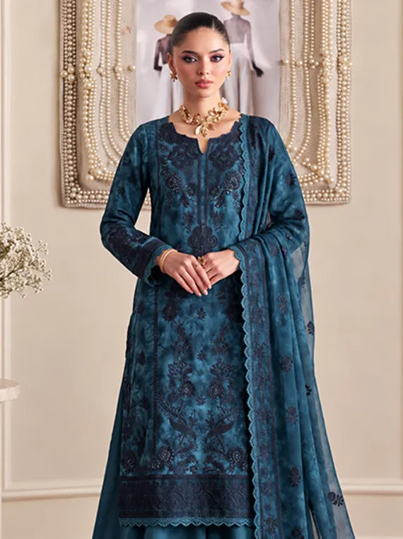 VIRSA by Azam Arts Viscose Embroidered Unstitched Collection'26 (D-2498)