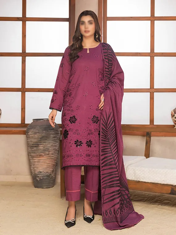 VOGUE by Fantak Embroidered Dhanak Collection 2025 (D-03)