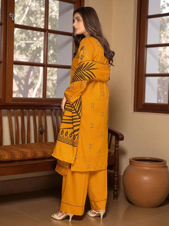 VOGUE by Fantak Embroidered Dhanak Collection 2025 (D-04)