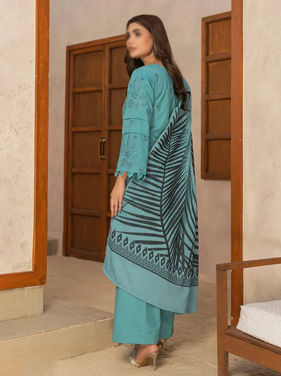 VOGUE by Fantak Embroidered Dhanak Collection 2025 (D-05)