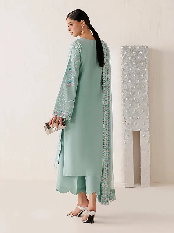 Veira by Farasha Unstitched Embroidered Raw Silk'26 (10-Meliora)