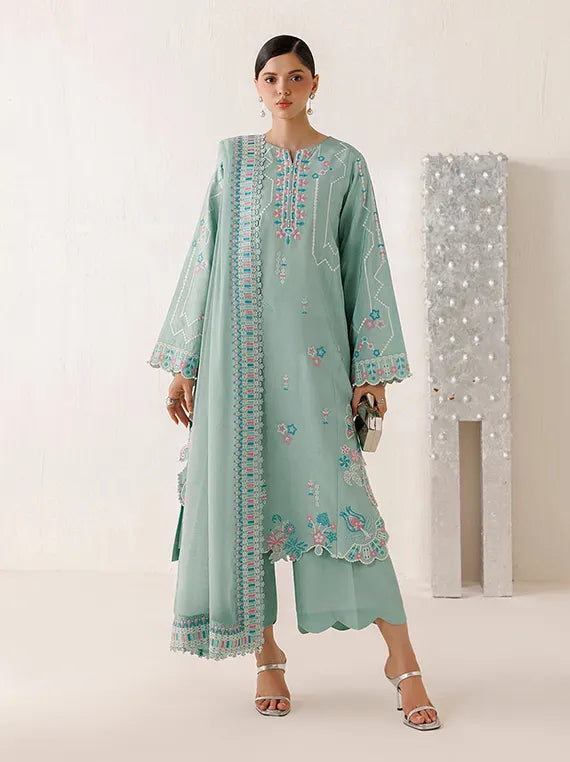 Veira by Farasha Unstitched Embroidered Raw Silk'26 (10-Meliora)