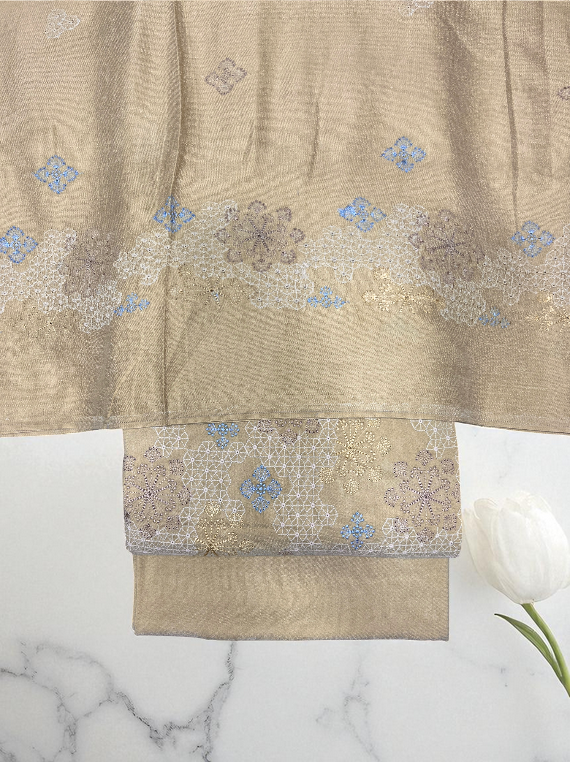 Velour Embroidered Peach Leather Edit25 Vol-25DU01 (25DU01-02)
