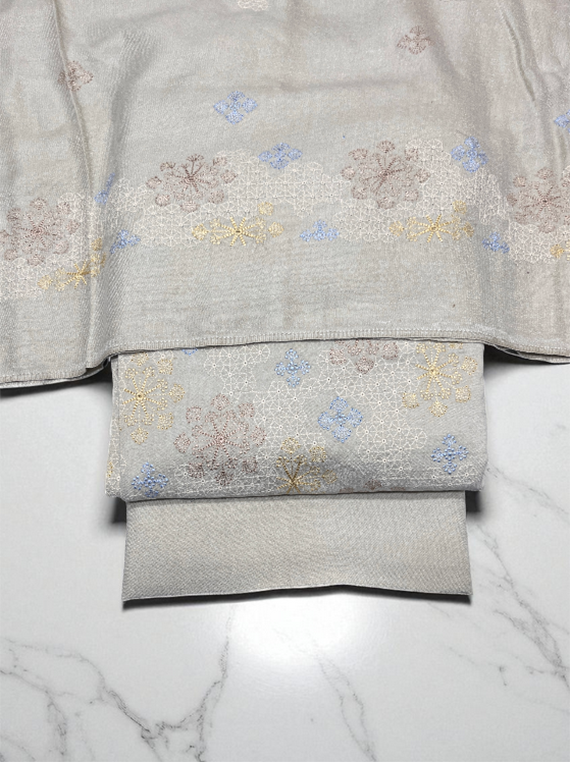 Velour Embroidered Peach Leather Edit25 Vol-25DU01 (25DU01-03)