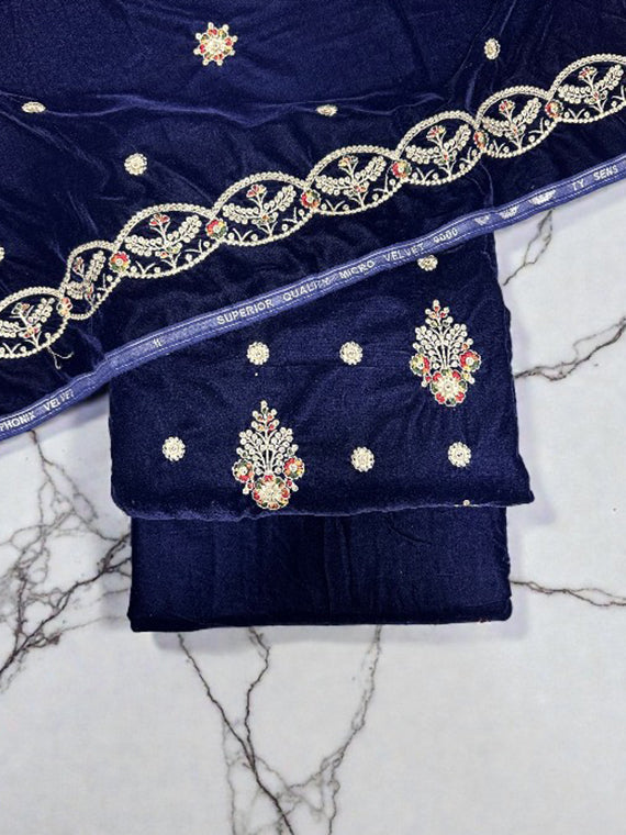 Velvet Embroidered Grace Edit 2025 Vol--IQ374 (D-05)