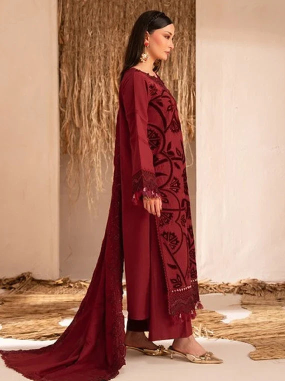 Veranda by Parishay Embroidered Karandi Unstitched Collection'26 (VR-12)