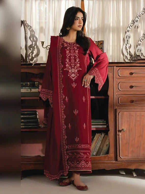 Virsa by CINQ Embroidered Karandi Unstitched Winter'26 (04-MEERA)