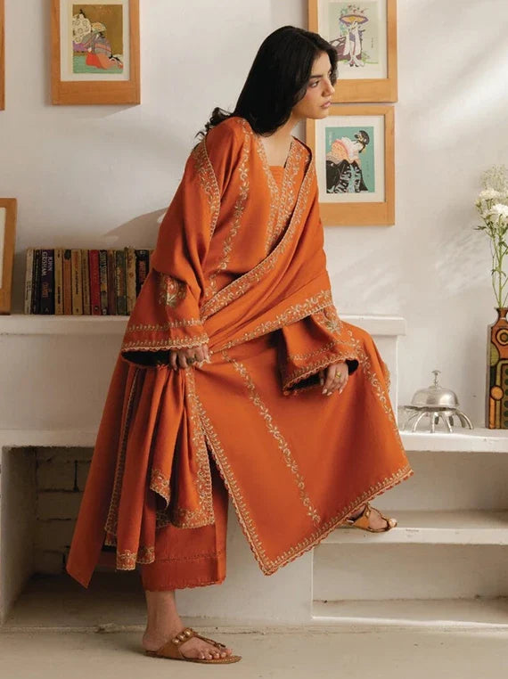 Virsa by CINQ Embroidered Karandi Unstitched Winter'26 (07-AATISH)