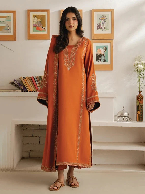 Virsa by CINQ Embroidered Karandi Unstitched Winter'26 (07-AATISH)