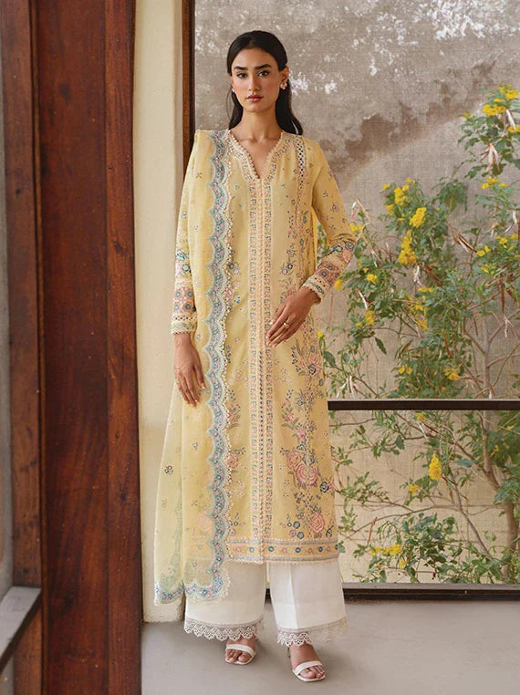 WHISPER Embroidered Lawn By Ayzel Collection 2026 Vol-1 (ZWU-0136-FROST)