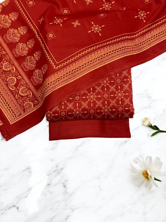 Warm & Elegant Printed Kashmiri Wool Edit 2025 (CT12-10)