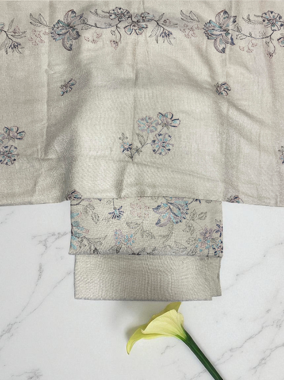 Warm Fully Embroidered Peach Leather Edit 2025 (25DR12-03)
