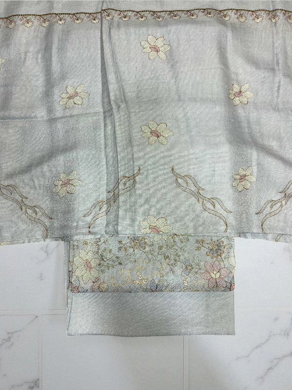 Warm Fully Embroidered Peach Leather Edit 2025 (25DR12-06)