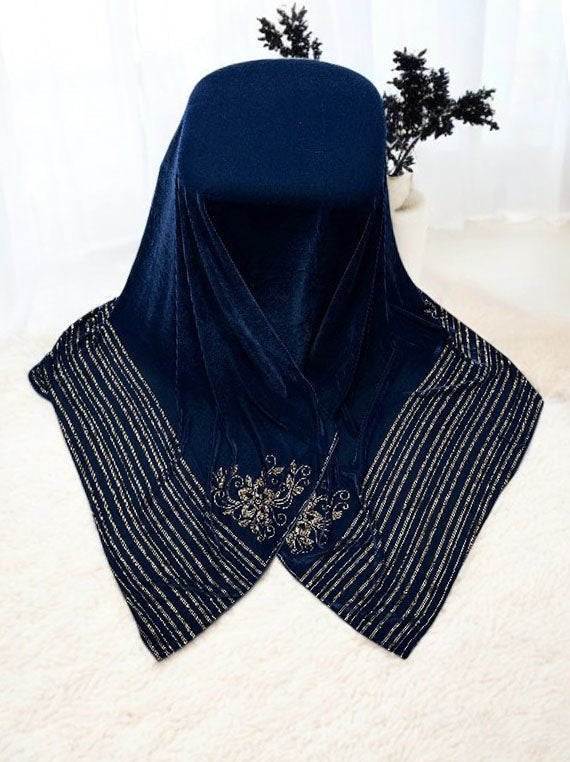 Warm & Soft Luxury Zig Zag Velvet Shawl Edit 2025 (25DS21-02)