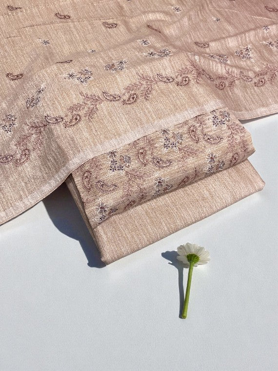 Warmth Embrooidered Peach Leather Karandi Edit 2025 (25DU16-05)