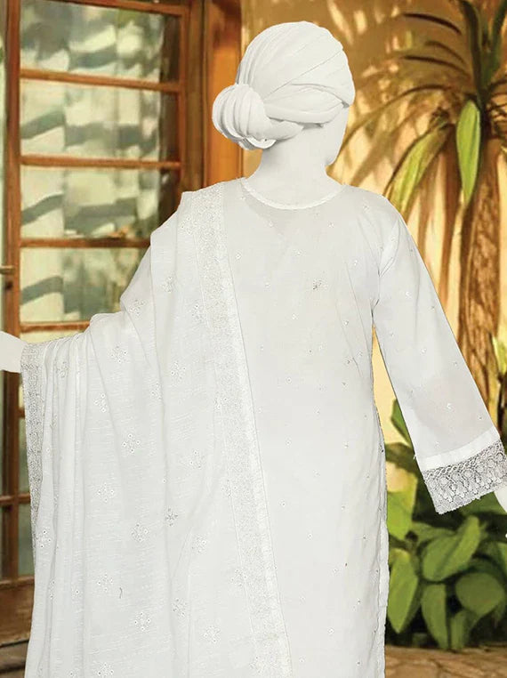 White Glow Embroidered Fancy Lawn Collection 2026 (ABC-174)