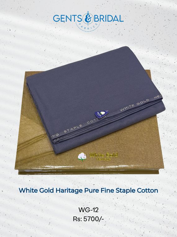 White Gold Haritage Pure Fine Staple Cotton Edit 2025