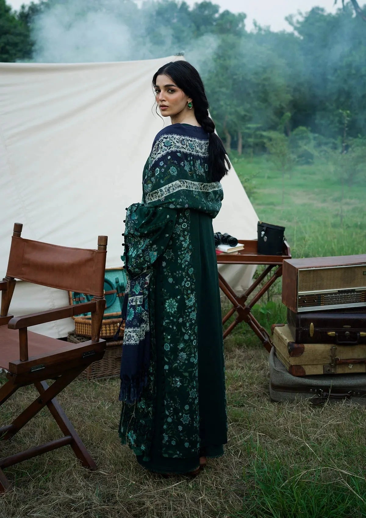 Wilderness by Elaf Unstitched Khaddar Embroidered Collection'26 (EWR-1A WINTERMINT)