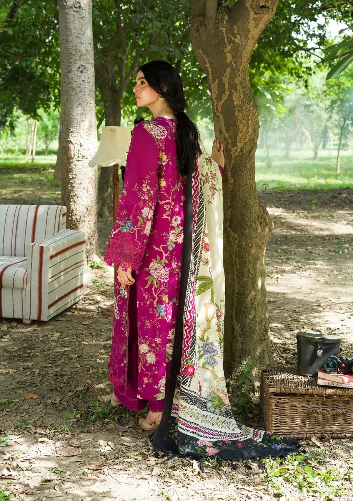 Wilderness by Elaf Unstitched Khaddar Embroidered Collection'26 (EWR-7B MULBERRY)