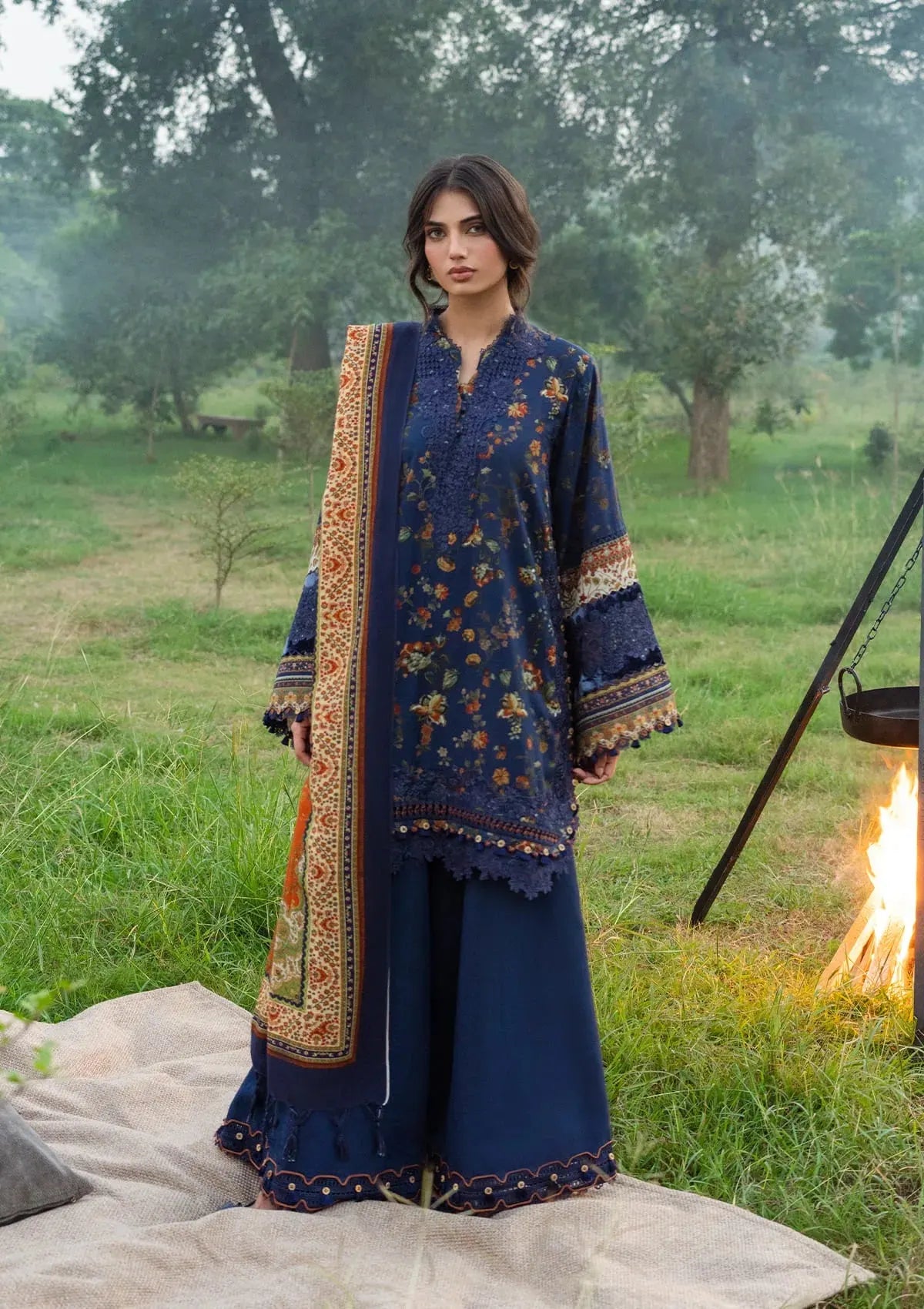 Wilderness by Elaf Unstitched Khaddar Embroidered Collection'26 (EWR-8B ELSEWHERE)