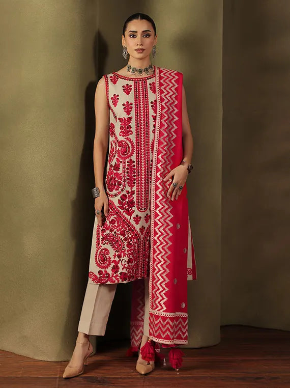 Winter Charm by Gul Ahmed Unstitched Linen Collection'26 (SP-62067)