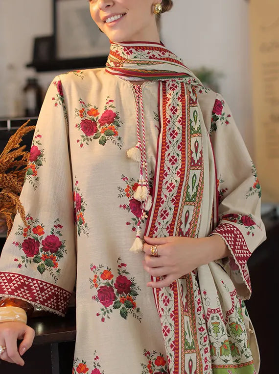 Winter Diaries by Gul Ahmed Unstitched Khaddar Collection'26 (K-62137)