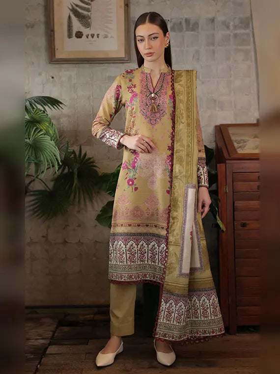 Winter Diaries by Gul Ahmed Unstitched Khaddar Collection'26 (K-62144)