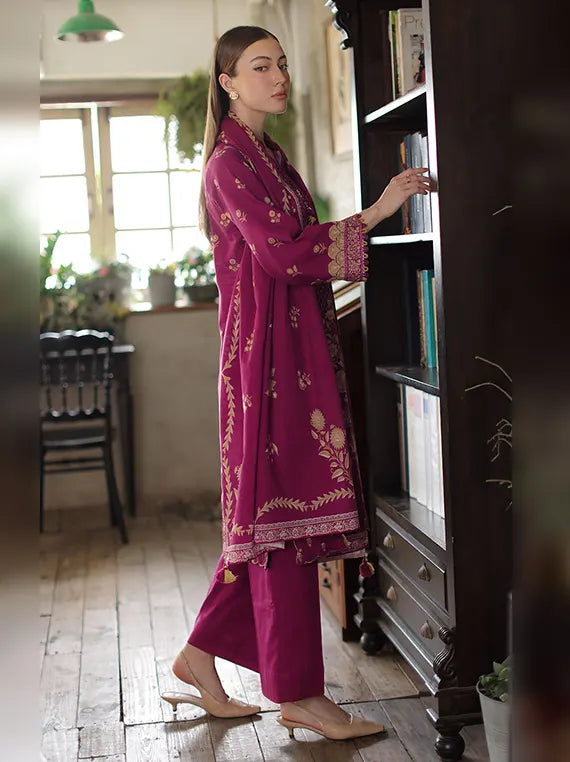 Winter Diaries by Gul Ahmed Unstitched Khaddar Collection'26 (K-62148)