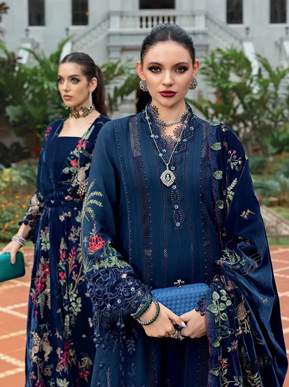 Winter Luxe by MARIA.B Embroidered Velvet Collection 2025 (D12)