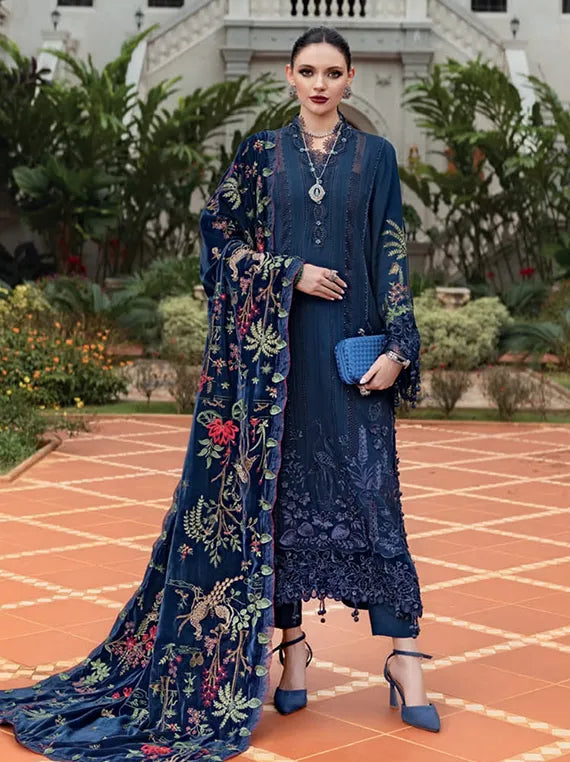 Winter Luxe by MARIA.B Embroidered Velvet Collection 2025 (D12)