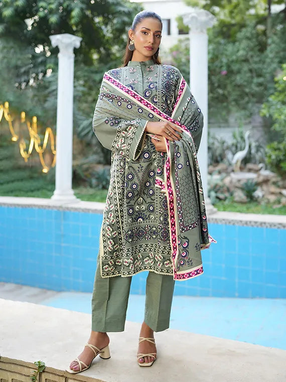 Winter Muse Printed Khaddar Collection 2025 by Gul Ahmed (SD-52224)